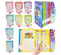 AMFUN Sound Book,Toddler Toys for 2 3 4 5 Year Old Boys,English Sound Toy,Interactive Learning Educational Book Toy,with Sounds, Songs,Numbers & Alphabet, Birthday Gift for Kids Ages 2-6