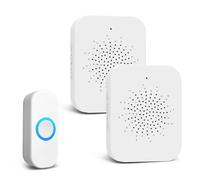 AMFUN Wireless Doorbell,Plug in Battery Door Bells Operating at 230FT Range,Cordless Doorbells with 4 Volume,20 Melodies and LED Flash,Plug in Doors Entry Bell for Home, School,Office