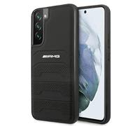 AMG AMHCS22MGSEBK Case for S22+ S906 Black Leather Debossed Lines