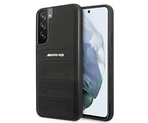 AMG AMHCS22MGSEBK Case for S22+ S906 Black Leather Debossed Lines