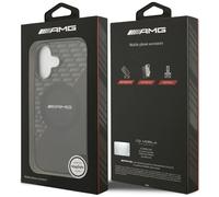 AMG Double Layer Transparent Rhombs Case with MagSafe for iPhone 17 Black Red