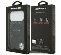 AMG Double Layer Transparent Rhombs Case with MagSF for iPhone17ProMax Black/Red