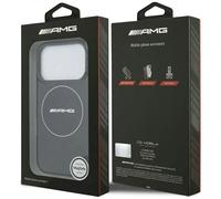 AMG Double Layer Transparent Smocked Case with MagSafe for iPhone 17 Pro 6.3" Black - AMHMP17L24HTRDK