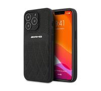 AMG iPhone 13 Pro / 13 Case, Black - Leather Curved Lines