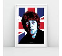 AMG John Lennon of The Beatles - Union Jack A3 Print by Rogues' Gallery