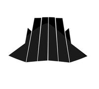 AMGASMG Car Door Pillar Post Trim for Hyundai IX35 2010 2011 2012 2013 2014 2015, Window Center B C Pillar Anti Scratch Protective Strip Gloss Mirror Black Decoration Cover