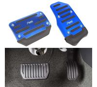 AMGASMG Car Pedal Pads Non Slip Kit for BMW 4 Series - Aluminium Alloy Sports Pedal Cover - Foot Treadle Manual/Automatic - Gas/Brake/Clutch Foot Rest Set,Automatic Transmission- Blue