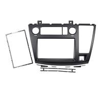 AMGASMG Car Stereo Frame for Nissan Elgrand E51 2004-2007, Double DIN Radio Fascia Audio Head Unit GPS Navigation Facia Adaptor Install, DVD Trim Face Panel Bezel