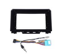 AMGASMG Car Stereo Frame for Suzuki JIMNY 2018 2019 2020, 9 inch, Double DIN Radio Fascia Audio Head Unit GPS Navigation Facia Adaptor Install, DVD Trim Face Panel Bezel