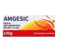 Amgesic Pain Relief 1% Gel 100g- Relief Diclofenac Gel - Anti-Inflammatory Gel for Back Pain Relief, Muscle Aches, Stiff Joints and Swelling