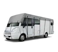 AMGJ Heavy Duty RV Top Covers, 420D Oxford Waterproof Motorhome Cover with Windproof Straps, Anti-UV Caravan Roof Cover for Camper Caravan Truck, with Storage Bag,Gray,21.3'Lx9.8'W(6.5x3m)