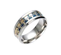 AMGJ Unisex Punisher Skull Stainless Steel Wedding Band Ring Size 7-13 5Styles