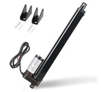 AMGSH 10“ / 250 mm 12V Linear Actuator - Low Speed Heavy Duty Motor with Mounting Brackets, 900N(202lbs) Max Load - Ideal for Auto, RV, Electric Door Opener, Industrial Machinery - 10mm/s, IP54 Rated