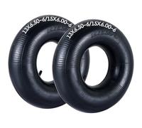 AMGSH 2 Pack 13x6.50-6 Inner Tube, Heavy Duty Inner Tire 13x6.50-6 Inner Tube with TR13 Straight Valve Stem, Inner Tubes Ideal for Lawn Mowers, Garden Equipment, Lawn Trailer, Farm Equipment