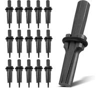 AMGSH 5/8" Rock Wedge and Feather Shims | 16PCS Concrete Marble Granite Rock Stone Splitting Hand Tools