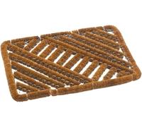 AMH - Tuff Scrap Coir Door Mat - Entrance Front Door Heavy Duty Doormat - Large Outdoor Mud Stopper Metal Wired Boot Cleaner Front Door Mat Boston (45x75cm)
