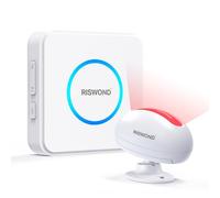 AMHEY Wireless Motion Sensor Alarm Indoor: Motion Sensor Door Chime (1000Ft Range, 32 Tunes, 5 Level Volume) Business Entry Doorbell Store Entrance Alert Bell Buzzer Detector Visit The AMHEY Store