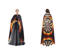 AMHMNZDXH Dart Board Unisex Hooded Long Polyester Cape,Cosplay Costumes Christmas Halloween