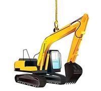 AMhomely Christmas Ornament Lovely Tree Gift - Hanging Party Decor Xmas Decor Ornaments Gifts Excavator Pendant (C)