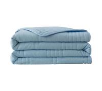 AMhomely Cooling Blanket for Adults with Arc-Chill | Double-Sided Summer Blanket for Night Sweats & Hot Sleepers | Breathable, Lightweight Cool Fibre Throw (00 Thin Blue-70x100cm)