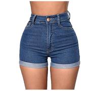 AMhomely Denim Shorts Short Jeans Hotpants Women Summer Pants Sexy Jeans High Waist Slim Splice Denim Shorts Beach Bottom Summer Sexy Mini Jean
