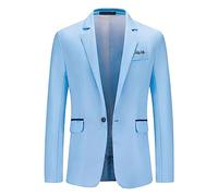 AMhomely Jacket Men Blazer Jackets Smart Casual Solid Casual Suit Jacket Single Breasted Slim Fit Suit Long Sleeve Outwear & Jackets Office Work