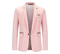 AMhomely Jacket Men Blazer Jackets Smart Casual Solid Casual Suit Jacket Single Breasted Slim Fit Suit Long Sleeve Outwear & Jackets Office Work