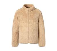 AMhomely Kids Teddy Bear Jacket - Kids Fleece Jacket Full Zip - Sherpa Fleece,Lightweight,Stand Collar,Warm,Winter Coats for Children Boys Girls Outdoor A Coffee 11-12 Years