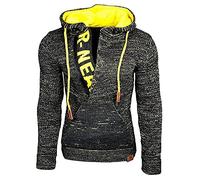 AMhomely Mens Knitted Jumper Sale Clearance Winter Warm Bottoming Shirts Hooded Sweatshirts UK Size Casual Long Sleevel Pullover Tops, 03 Black, 3XL