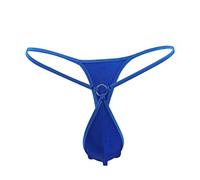 AMhomely Mens Sexy Thong Sale Clearance Men's Thong Sexy Mini G String Fashion Low Waist T Pants Swimsuit Underwear Adult Naughty Briefs One Size Erotic Outfits for the Bedroom, 01 Blue