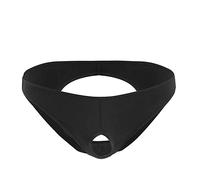 AMhomely Mens Sexy Underwear Sexy Mini String Men Thong Personality Hoop Low Waist T Pants Swimsuit Underwear Male Adult Naughty Briefs the Bedroom Erotic Thongs G Strings, 01 Black, One Size