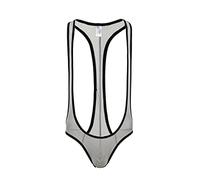 AMhomely Men's Wrestling Singlet Jockstrap Leotard Thong Bulge Pouch Underwear Jumpsuit Briefs Gymnastic Bodysuit One Piece Mankini Boxer Underwear