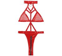 AMhomely sexy lingerie for women sets naughty dress up outfits for the bedroom lingerie bodysuit teddy babydoll leotard romper nightwear Red