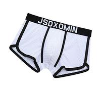 AMhomely Sexy Underwear for Man Naughty Knickers Underwear Ice Silk Panties Briefs Breathable Nylon Mesh Boxers Male Naughty Bulge Pouch Boxers Erotic Outfits