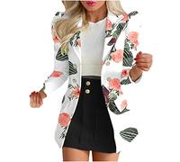 AMhomely Skirt and Top Sets Women Blazer Jackets Bodycon Pencil Mini Skirts Sets Blazer Jackets Skirts Suit Long Sleeve Turndown Coats Elegant Short Skirt Suits Ladies Elegant 2 Piece, 01 White, XXL