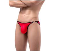 AMhomely Underwear Men Briefs Stretchy Hip Briefs Sale Clearance Ultra Thin Ice Silk Sexy Narrow Side Low Waist Men's Briefs Hip Wrap Men's Underwear Basic Underwear Boxer Shorts UK