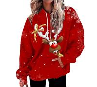 AMhomely Women’S Cloud Fleece Long Sleeve 1/4 Zip Training Thermal Running Workout Top with Zip Pocket and Thumbholes Teddy Fleece Red L