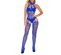 AMhomely Women Sexy Lingerie for Sex, Lingerie Bodysuit Seductive Mesh Fishnet Skinny Bodysuits Nightwear Babydoll Temptation Suspender Body Stockings Lingerie Set