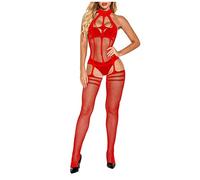 AMhomely Women Sexy Lingerie for Sex, Lingerie Bodysuit Seductive Mesh Fishnet Skinny Bodysuits Nightwear Babydoll Temptation Suspender Body Stockings Lingerie Set