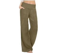 AMhomely Women's Activewear Trousers Straight Wide Leg with Pockets Yoga Pants Stretch Work Tracksuit Bottoms Gym Joggers Causal Tummy Control Lounge Pants Plus Size
