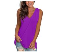 AMhomely Women's Plain Swing Camisole Sleeveless Vest Top Women Vest Tops Ladies Tank Tops Summer Sleeveless Clothing Camisole Top Plus Size 4XL 5XL 3XL