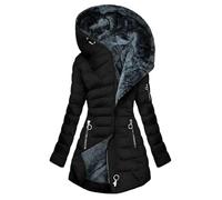 AMhomely Women's Winter Puffer Coat Thicken Fleece Lined Down Jacket Waterproof Faux Fur Detachable Hooded Parka