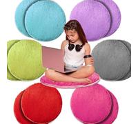 AMHSCOCA 6 Pcs Kids Carpet Circle Seats 16"" Kids Floor Cushions Round Soft Warm Floor Rug Mat for Classroom, Home School Story Time, Group Activity Educational Learning Playing Areas (12)