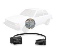 AMHTDOL OBD Adapter Fit for Toyota 17 Pin OBD1 to 16 Pin OBD2 Diagnostic Cable,Compatible with to-yota Vehicle 17pin Connector, Work with ELM327 OBDII Diagnostic Scanner Tool and Code Reader