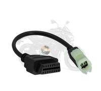 AMHTDOL Obd2 Adapter Cable for Kawasaki Motorcycle 4 Pin to 16 Pin OBD Diagnostic Cable