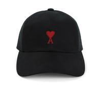 AMI Paris Men's Small A Heart Cap Black