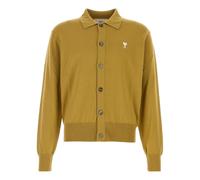 AMI de Coeur Embroidery Polo Cardigan 'Havana' HKC221-KN0025-202 2XL