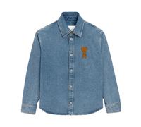 Ami De Coeur Overshirt - male - Ami Paris - Denim Shirts - Blue - S - Shirts S