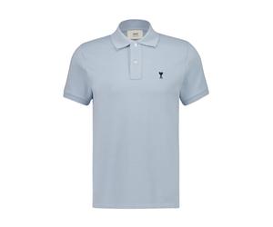 Ami de Coeur Polo - male - Ami Paris - Polo Shirts - Blue - M - Tops M
