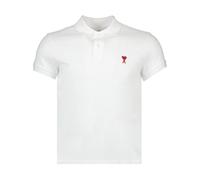 AMI Paris Men's Small A Heart Polo White